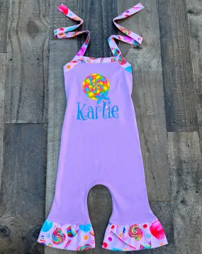 Candy Land Lollipop Birthday Girl Outfit