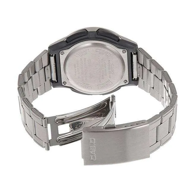 Casio AW-82D-1AV Silver Stainless Steel Strap Watch for Men