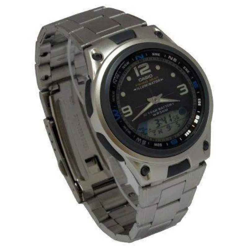 Casio AW-82D-1AV Silver Stainless Steel Strap Watch for Men