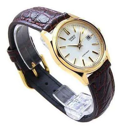 Casio LTP-1183Q-7A Brown Leather Strap Watch for Women