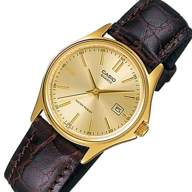 Casio LTP-1183Q-9A Brown Leather Strap Watch for Women