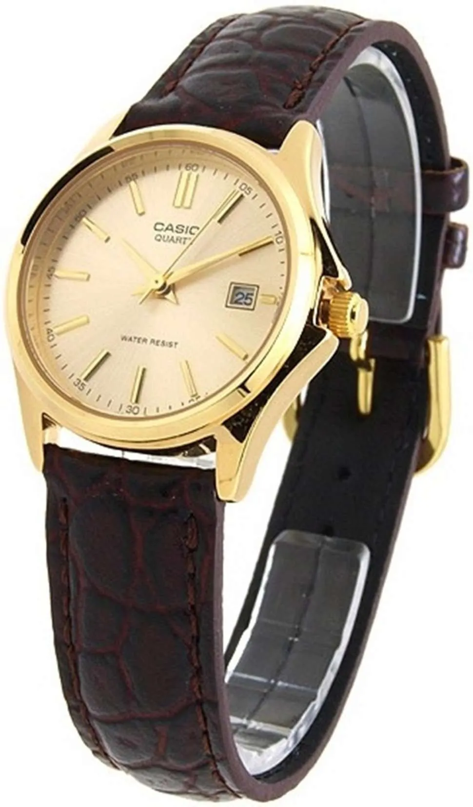 Casio LTP-1183Q-9A Brown Leather Strap Watch for Women