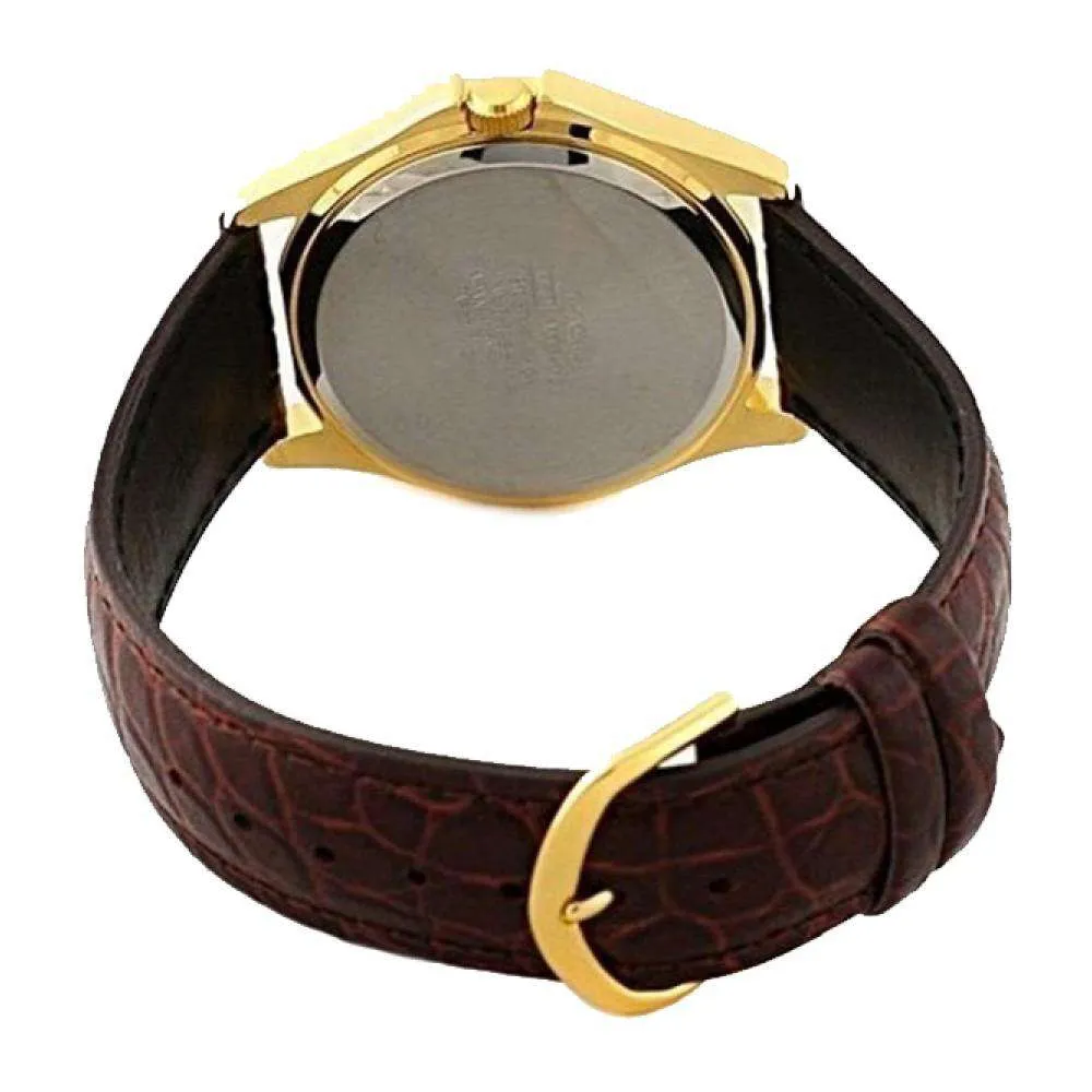 Casio LTP-1183Q-9A Brown Leather Strap Watch for Women