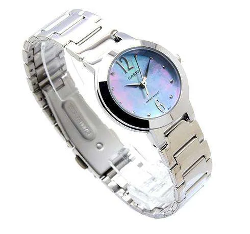 Casio LTP-1191A-2A Silver/Blue Stainless Steel Watch for Women