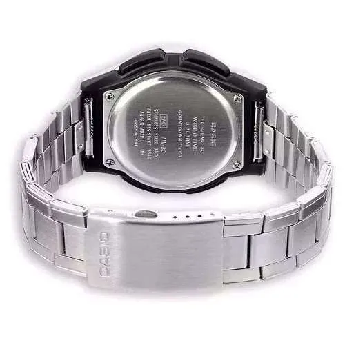 Casio Standard Men's Silver Stainless Steel Strap Watch- AW-80D-2AVDF