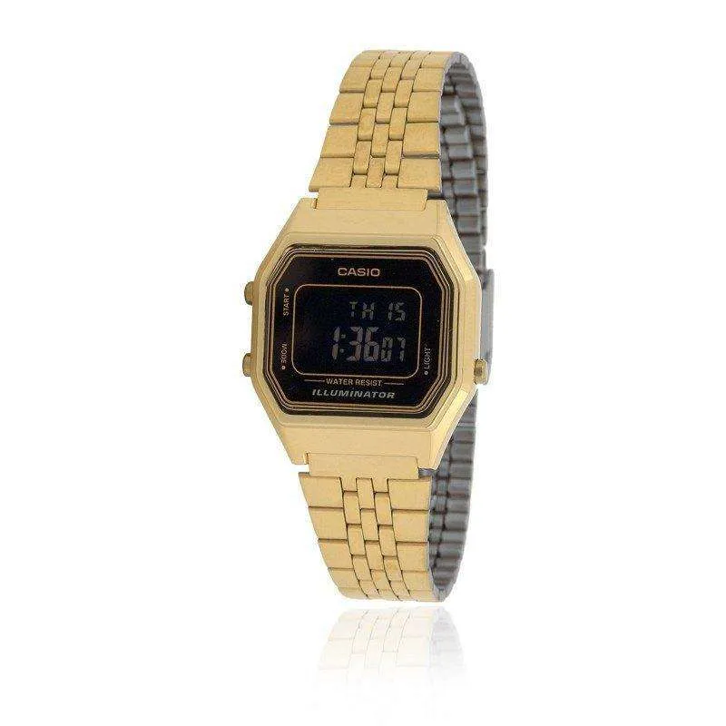 Casio Vintage LA680WGA-1B Gold Plated Watch for Women