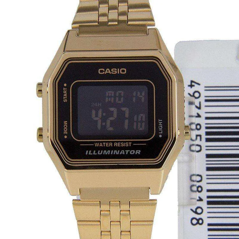 Casio Vintage LA680WGA-1B Gold Plated Watch for Women