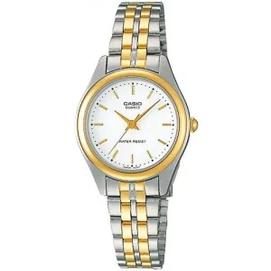 Casio Vintage Women's Silver & Gold Stainless Steel Strap Watch- LTP-1129G-7ARDF