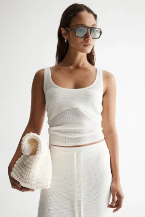 CEDAR CROCHET TOP | Ivory