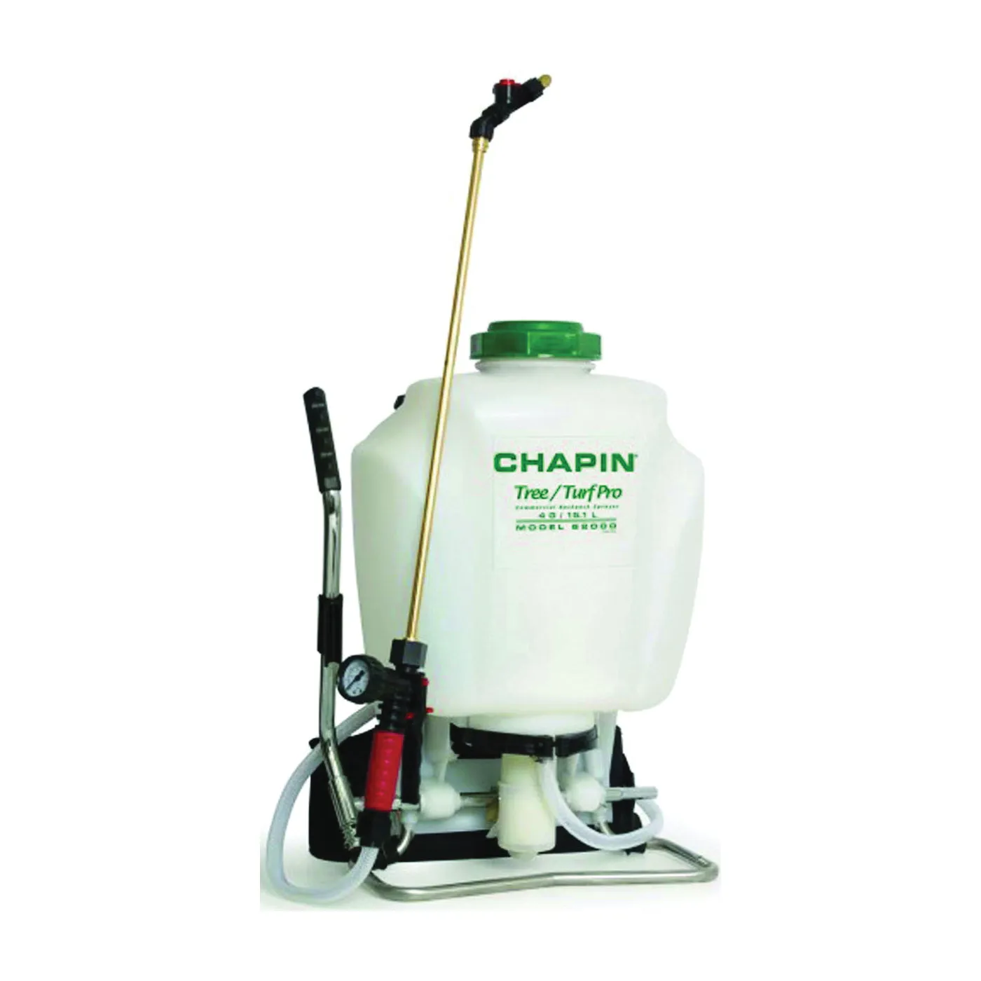 CHAPIN 6-2000 Backpack Sprayer, 4 gal Tank, Polypropylene Tank, 25 ft Horizontal, 23 ft Vertical Spray Range