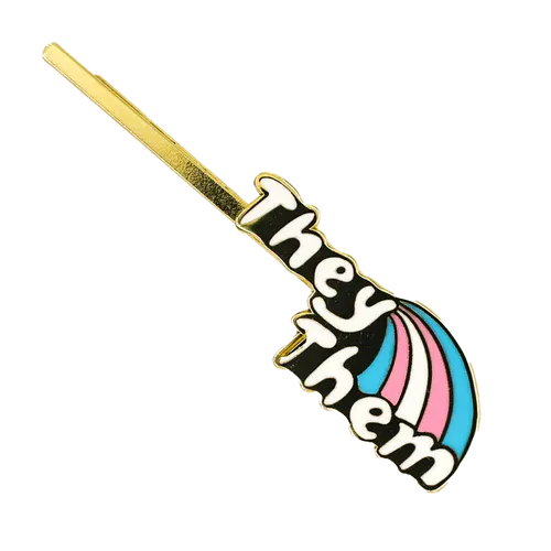 Cloisonné Hair Pin - They Them