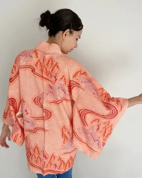 Coral Mountains Haori Kimono Jacket