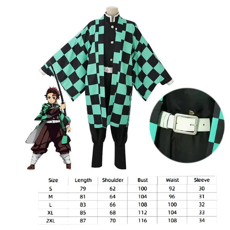 Demon Slayer Tanjiro Kamado Cosplay Costume