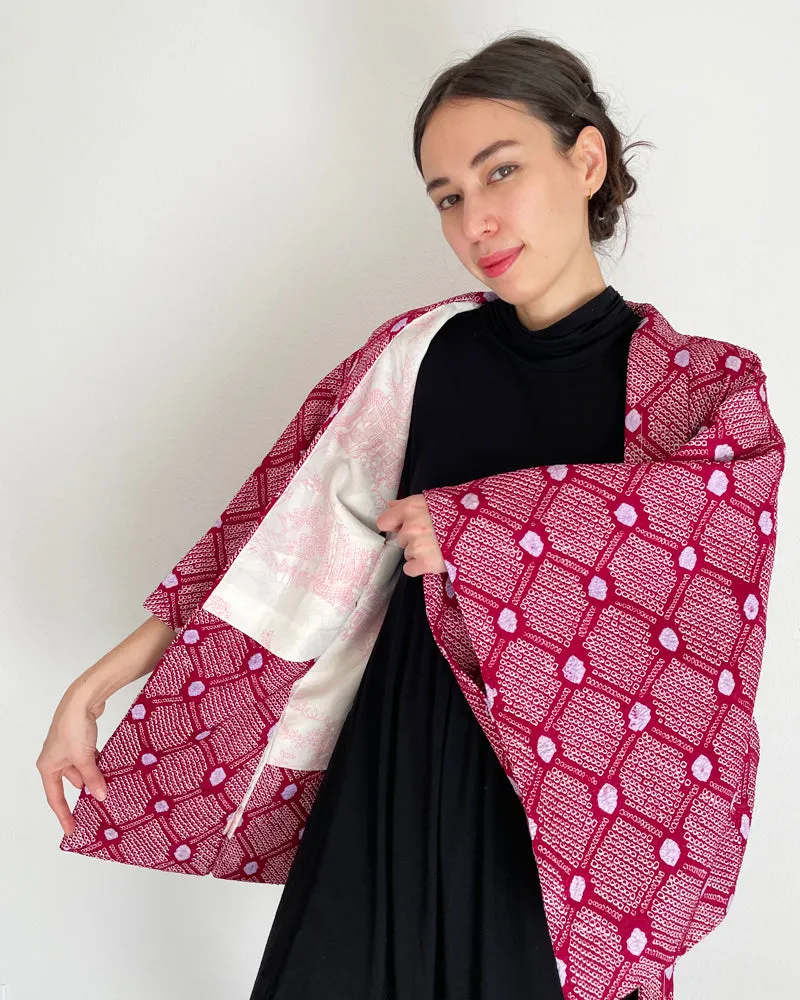 Diamonds Shibori Haori Kimono Jacket