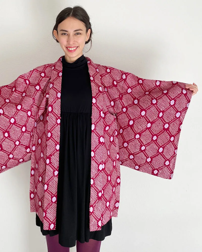 Diamonds Shibori Haori Kimono Jacket