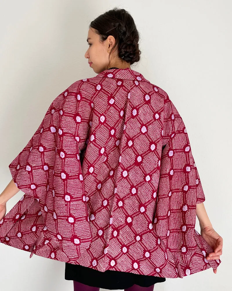 Diamonds Shibori Haori Kimono Jacket