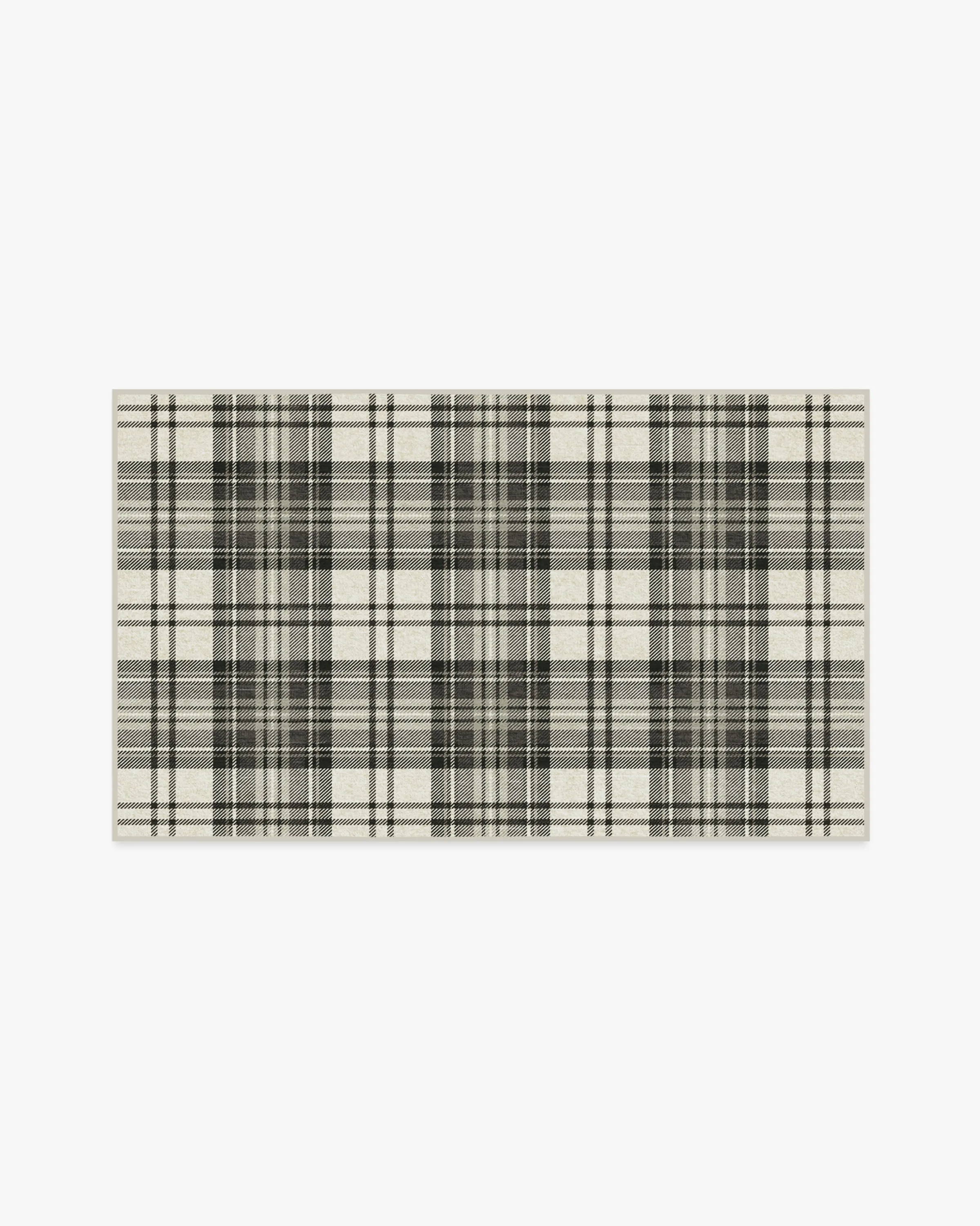 Dress Stewart Tartan Black & Ivory Rug