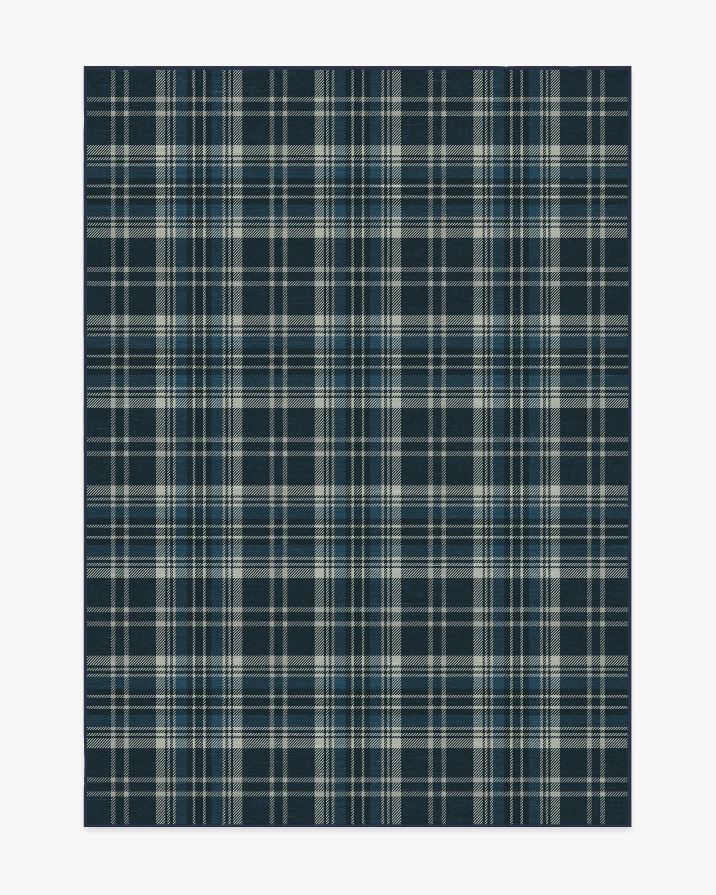 Dress Stewart Tartan Navy Tufted Rug