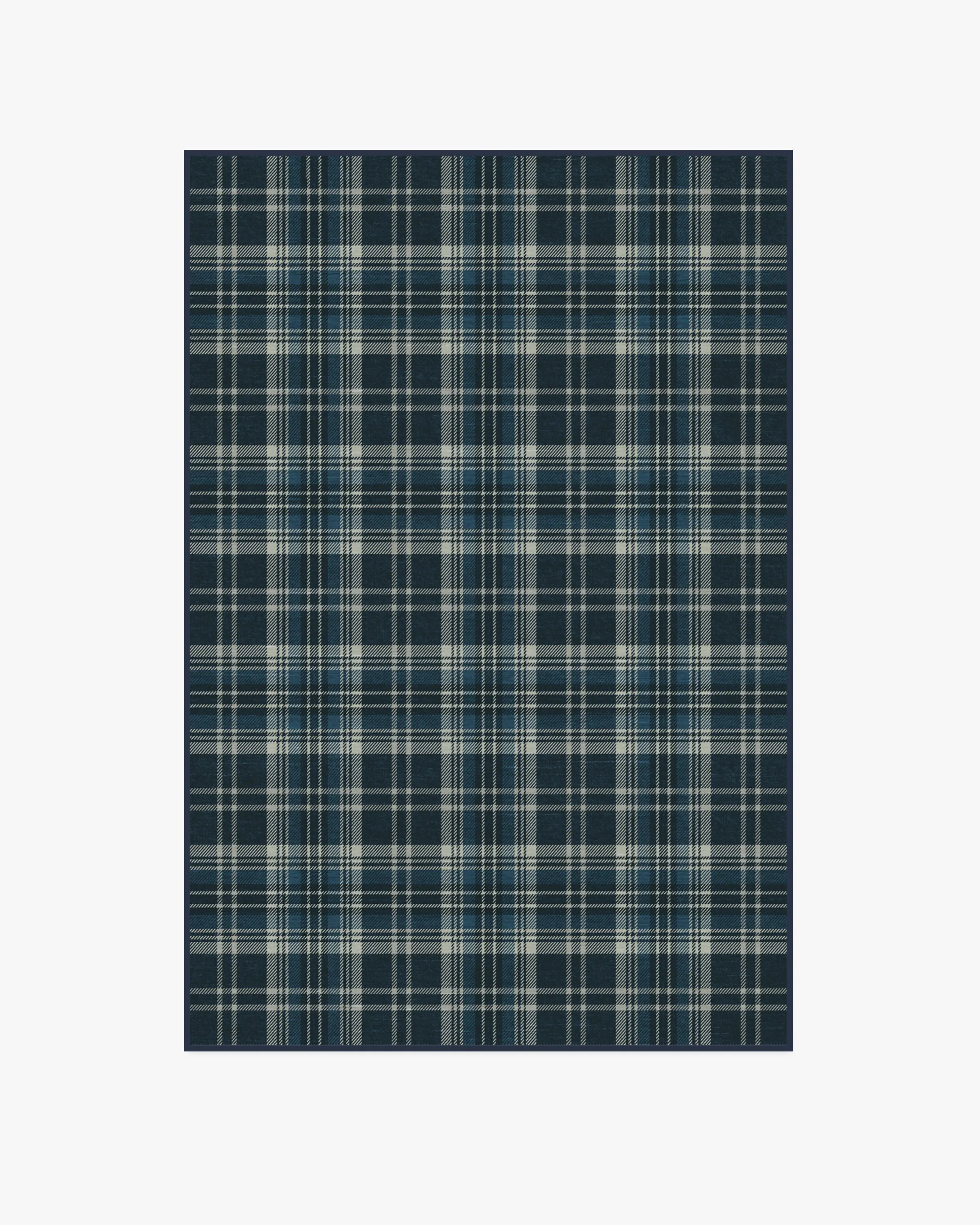 Dress Stewart Tartan Navy Tufted Rug