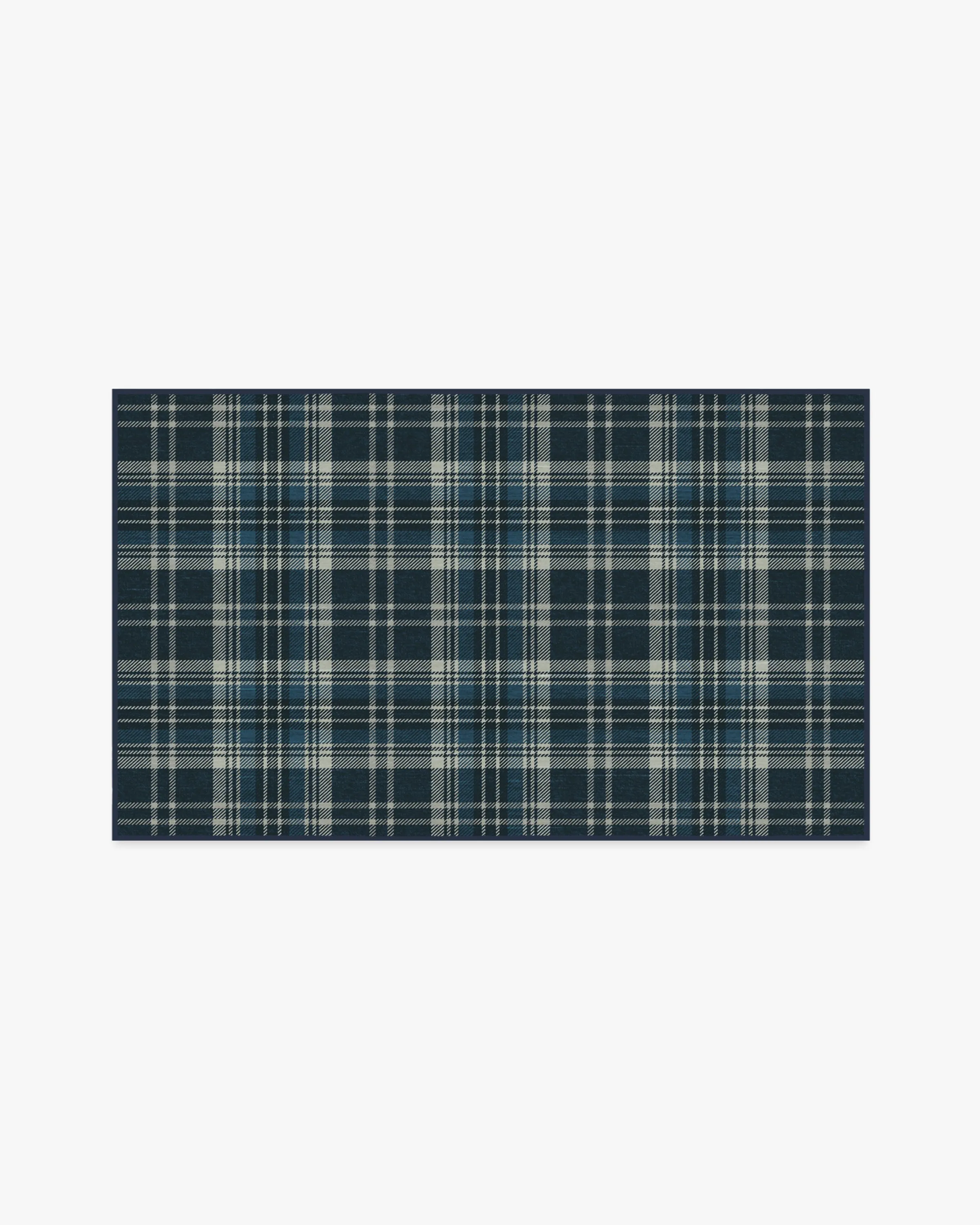 Dress Stewart Tartan Navy Tufted Rug