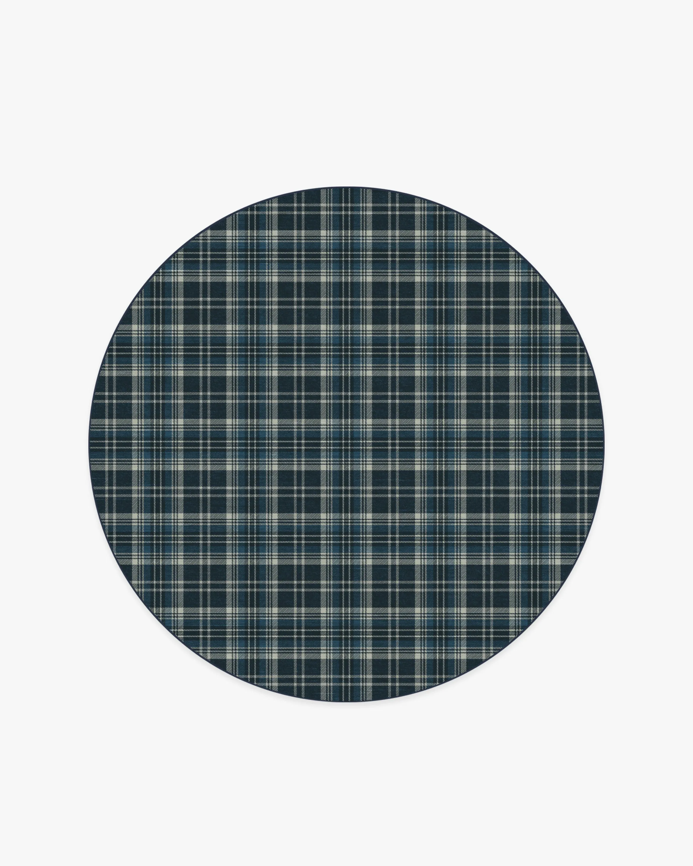 Dress Stewart Tartan Navy Tufted Rug