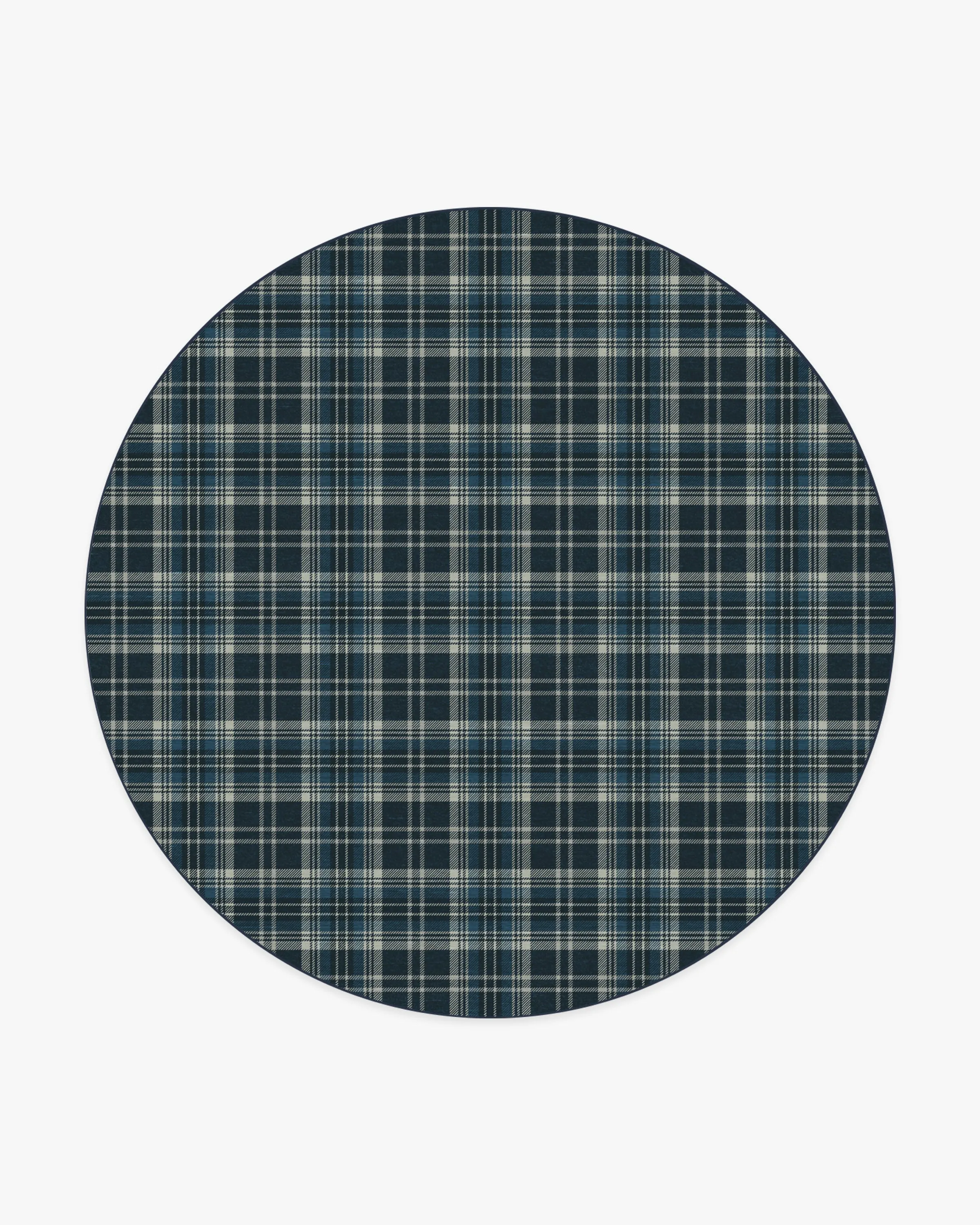 Dress Stewart Tartan Navy Tufted Rug