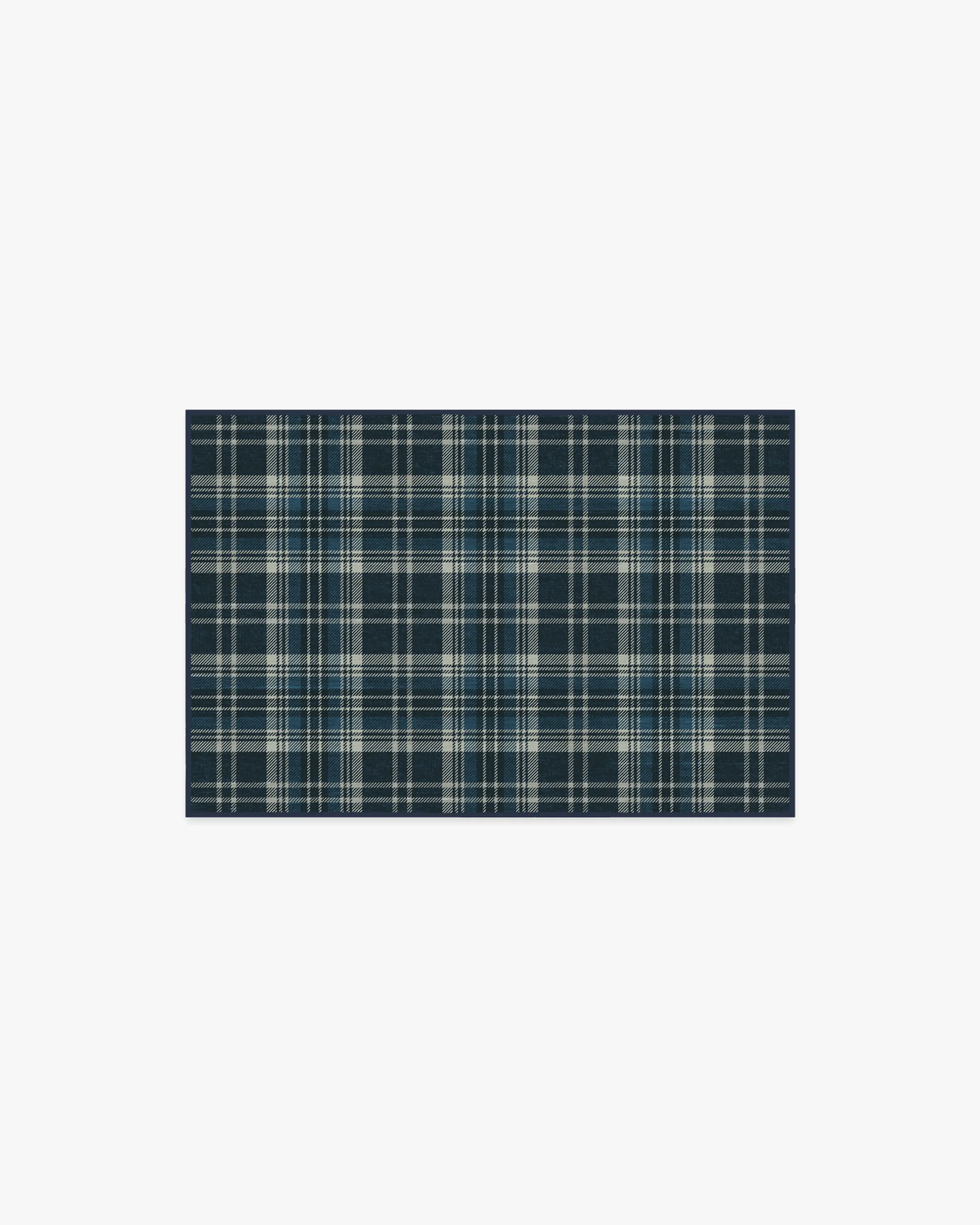 Dress Stewart Tartan Navy Tufted Rug