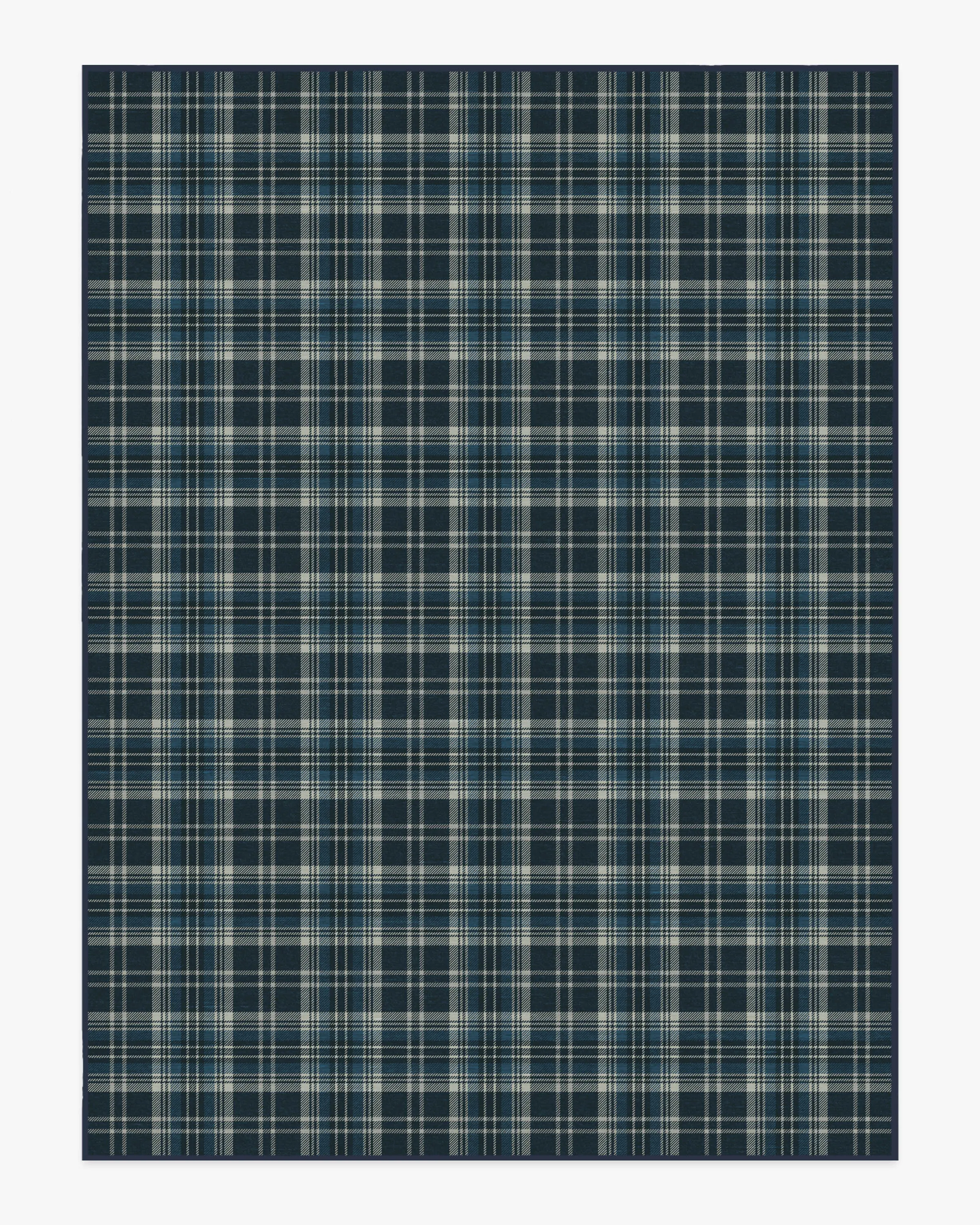 Dress Stewart Tartan Navy Tufted Rug