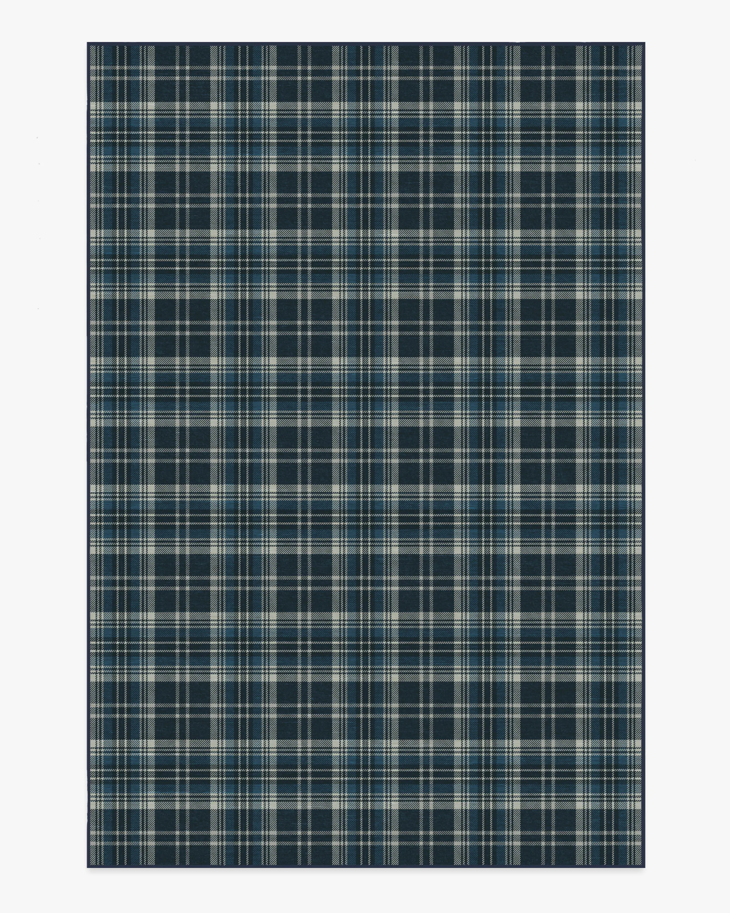 Dress Stewart Tartan Navy Tufted Rug