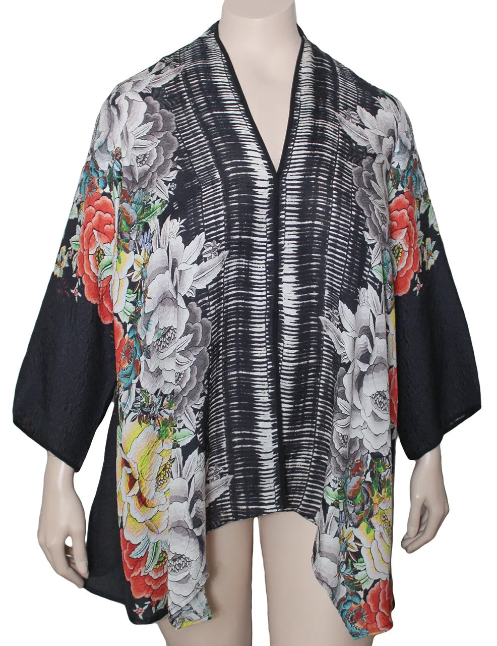 Dressori Silk Trapeze Kimono Jacket