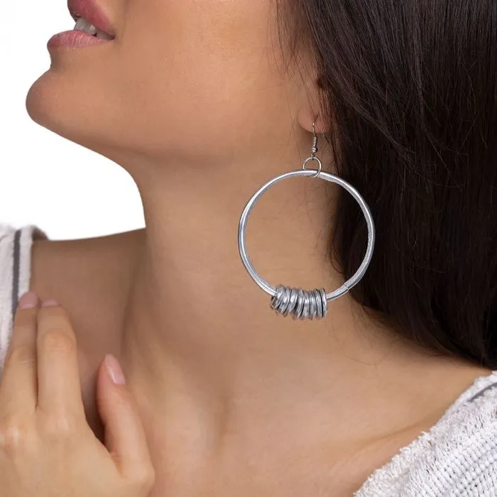 EARRINGS CIRCLE/WASHERS AL17377