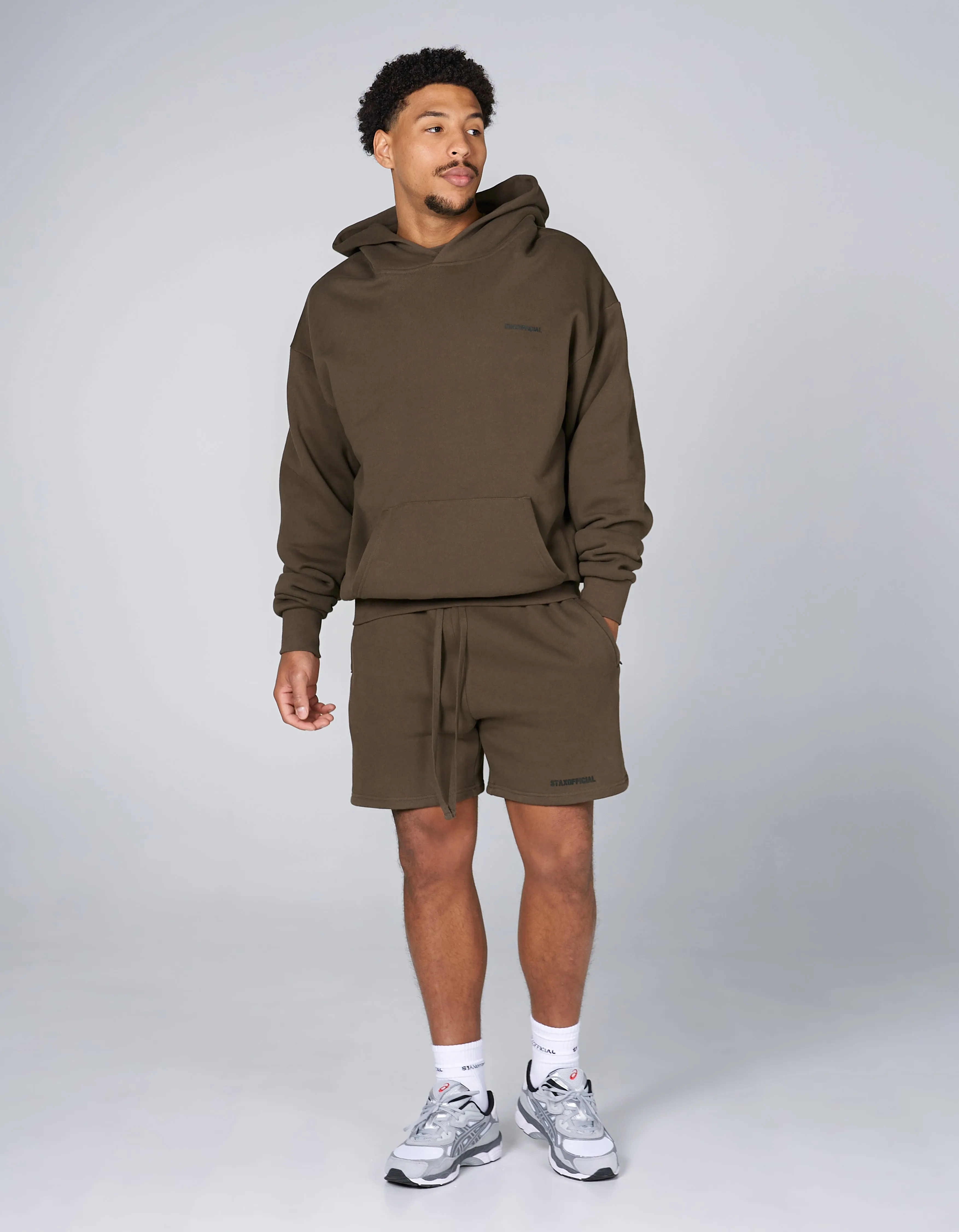 Elements Hoodie Bark - Brown