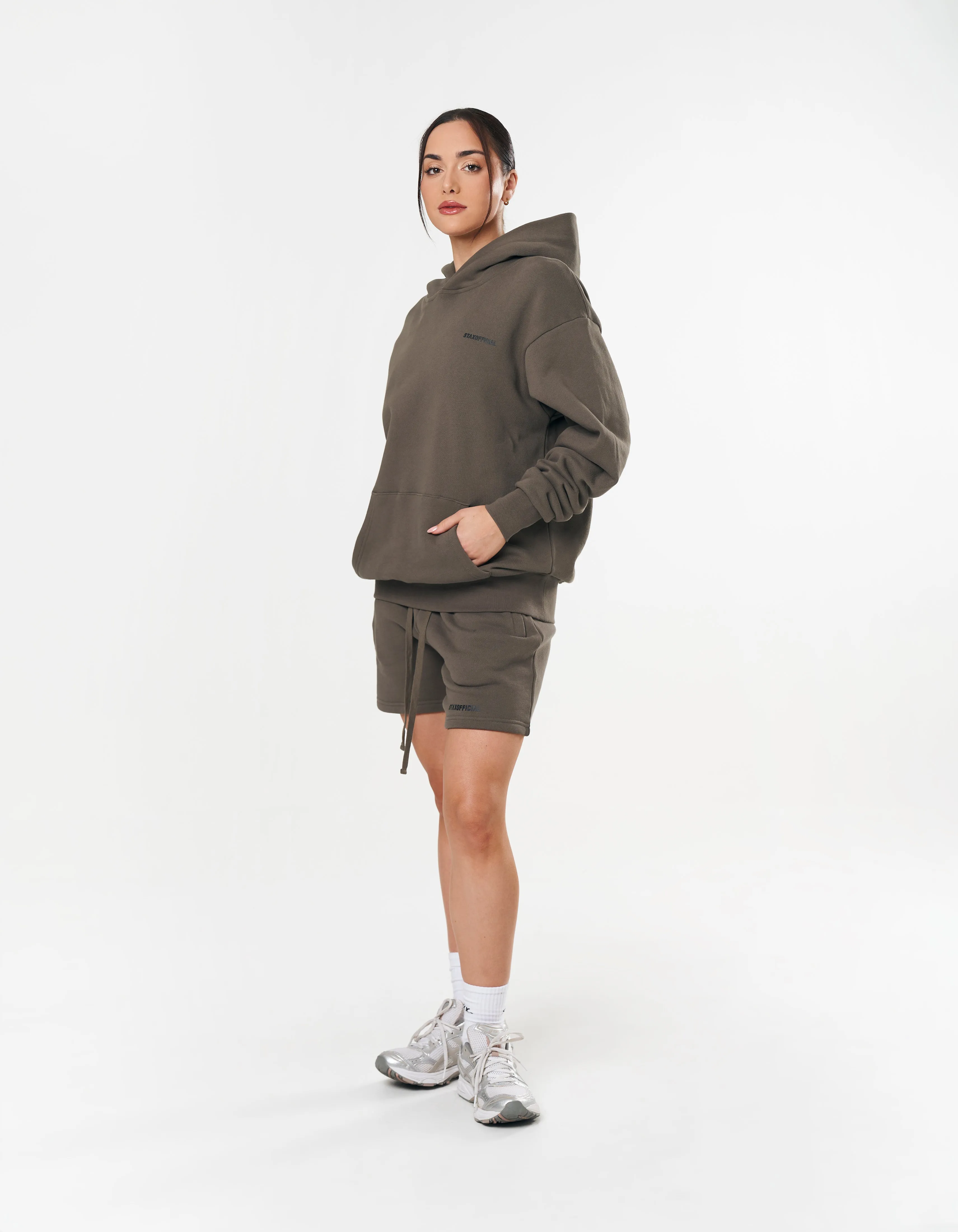 Elements Hoodie Bark - Brown