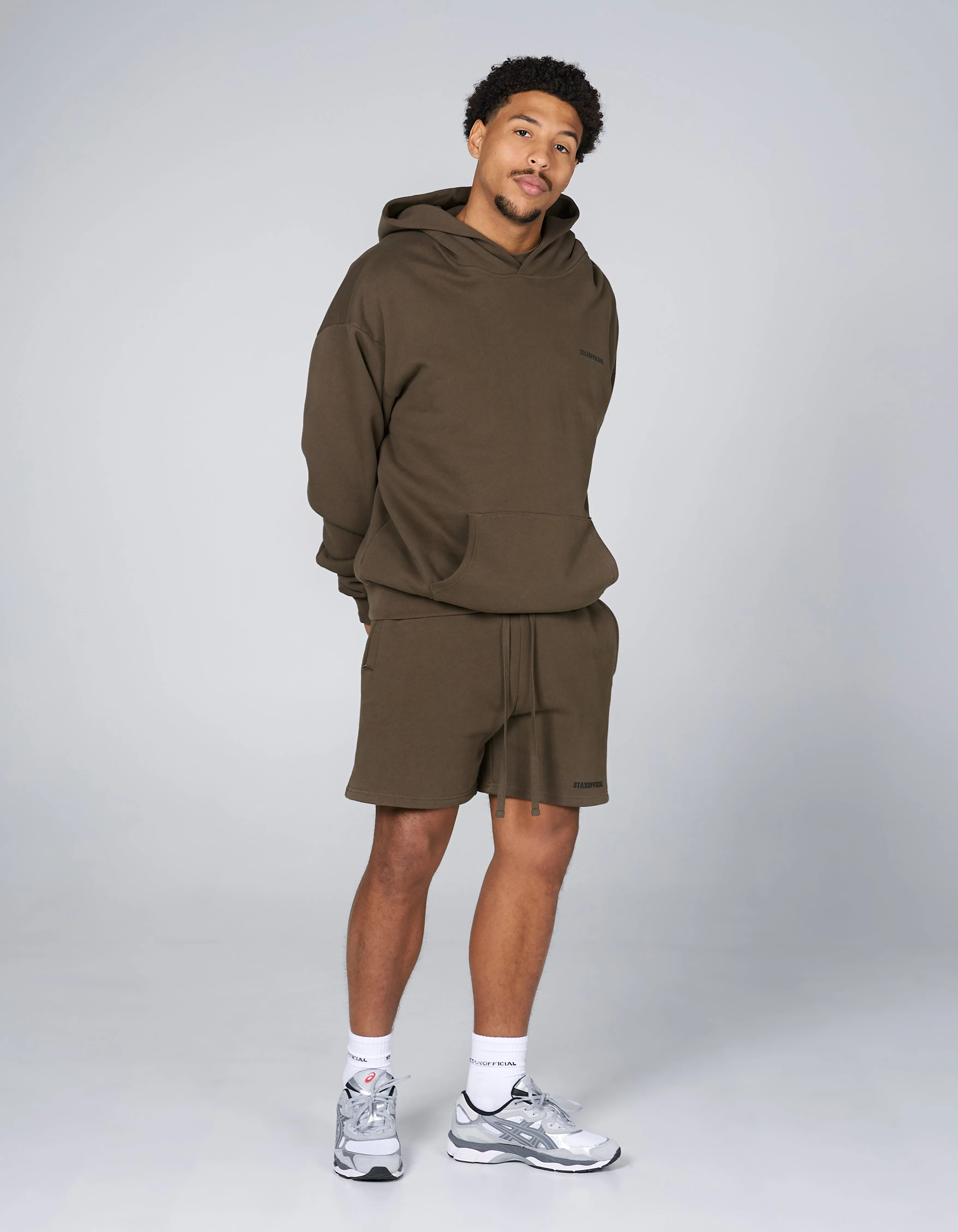 Elements Hoodie Bark - Brown