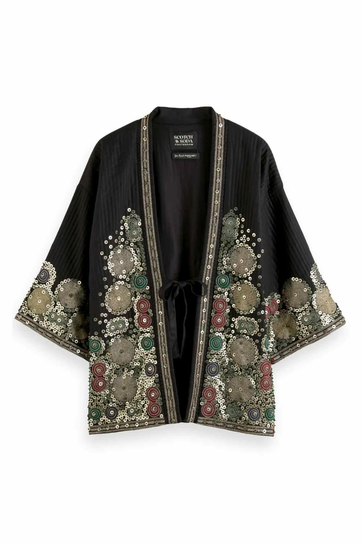 EMBROIDERED KIMONO JACKET EVENING