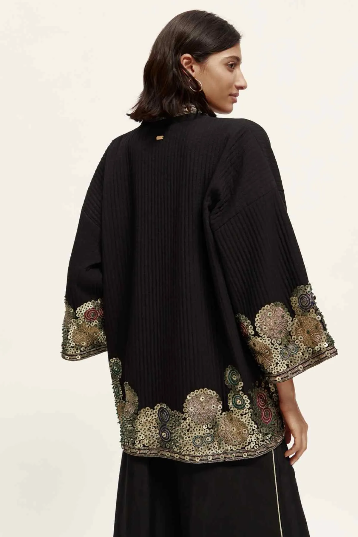 EMBROIDERED KIMONO JACKET EVENING