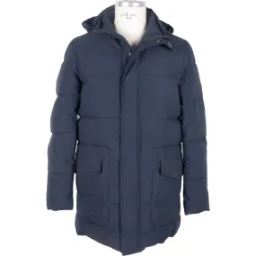 Emilio Romanelli Sleek Blue Men's Hooded Jacket