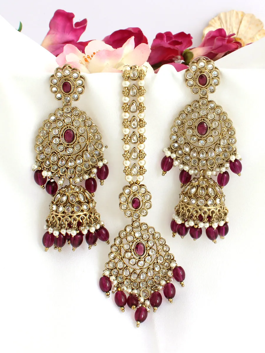 Ezzah Earrings & Tikka