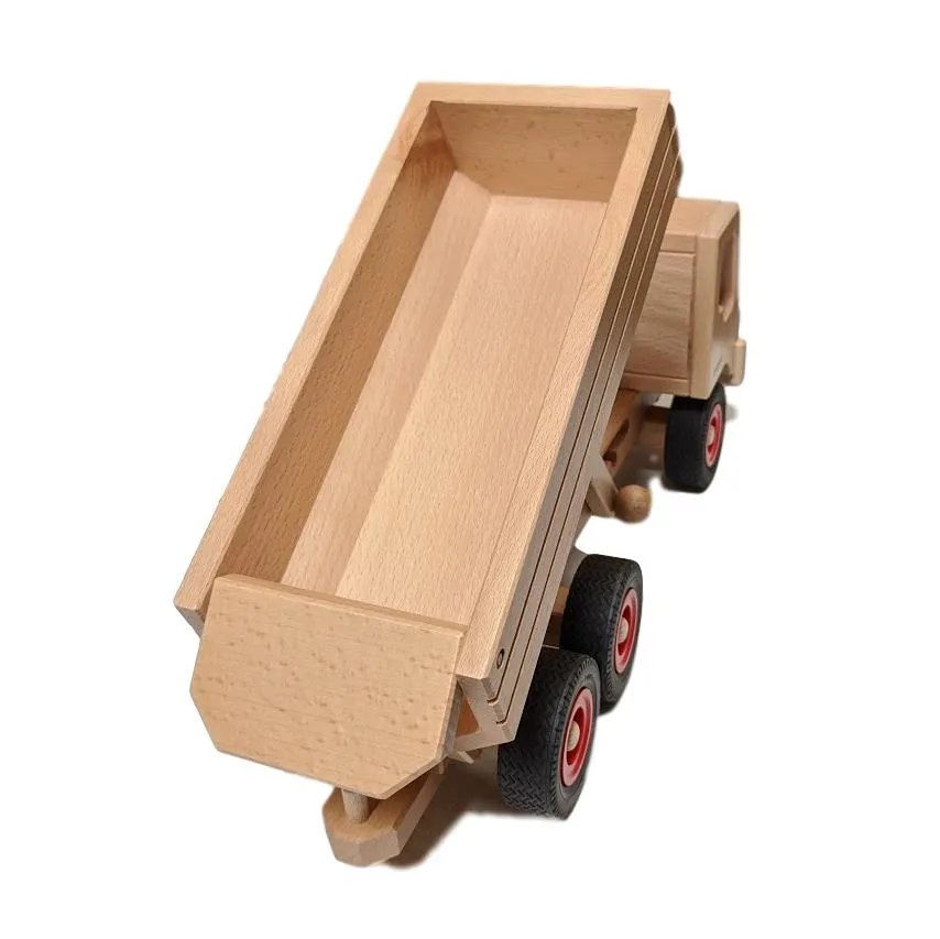 Fagus Wooden Container Tipper Dump Truck (Large 15-3/4")