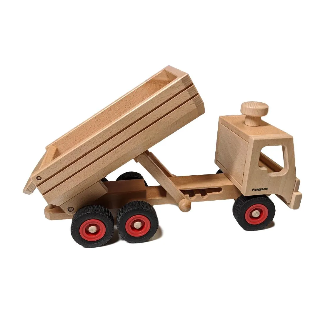 Fagus Wooden Container Tipper Dump Truck (Large 15-3/4")