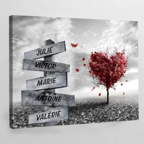 Family Name Canvas Wall Art