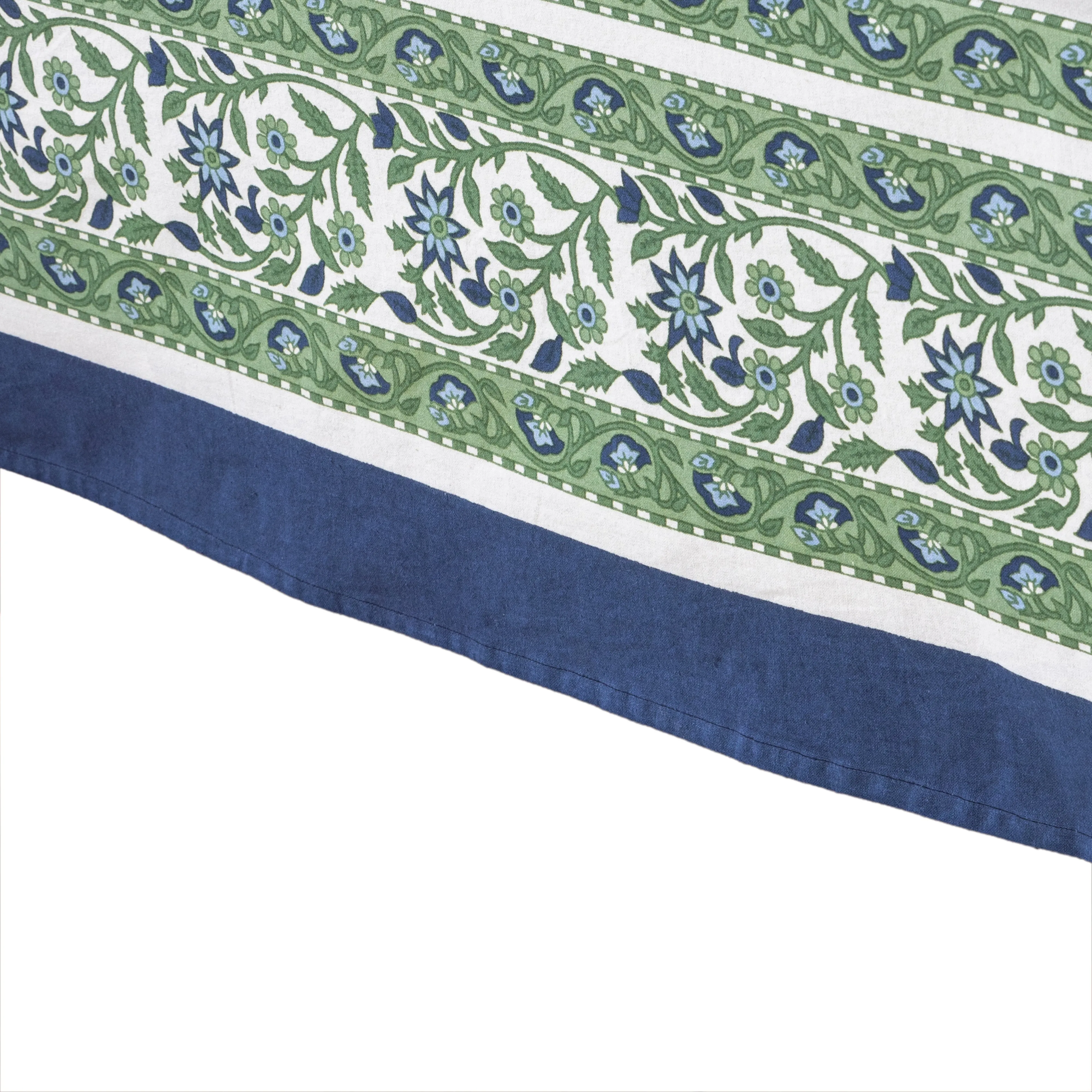 French Tablecloth Cassis Blue & Green