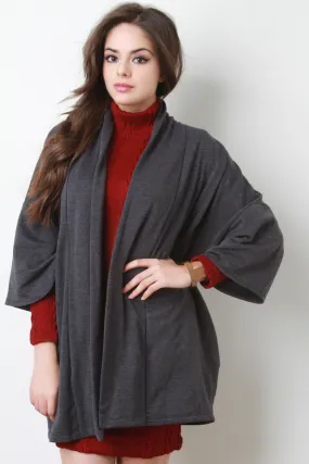 French Terry Kimono Cardigan