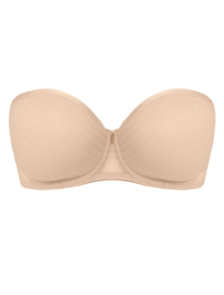 Freya Tailored Underwire Strapless Molded Bra, Natural Beige | Beige Strapless Bra