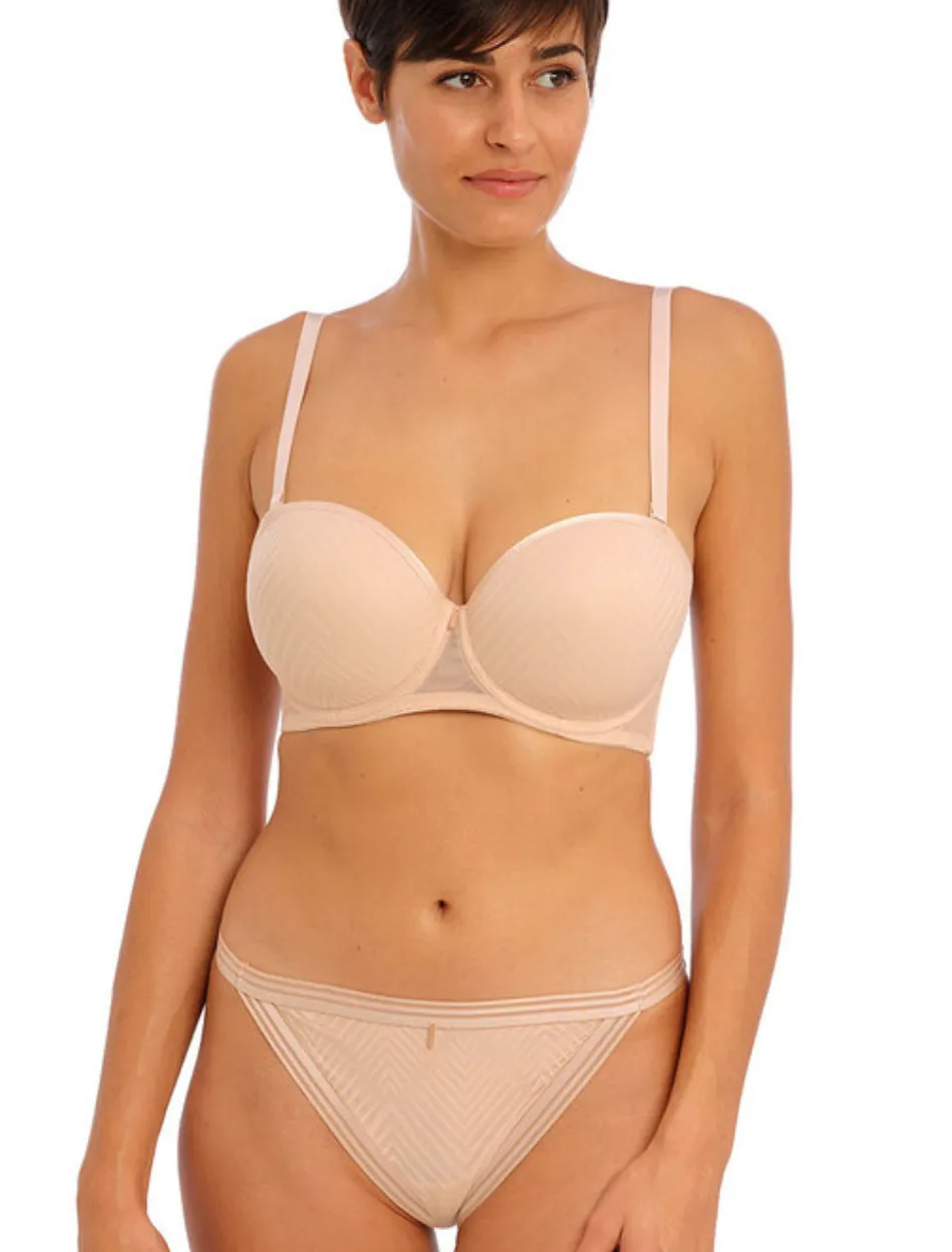 Freya Tailored Underwire Strapless Molded Bra, Natural Beige | Beige Strapless Bra