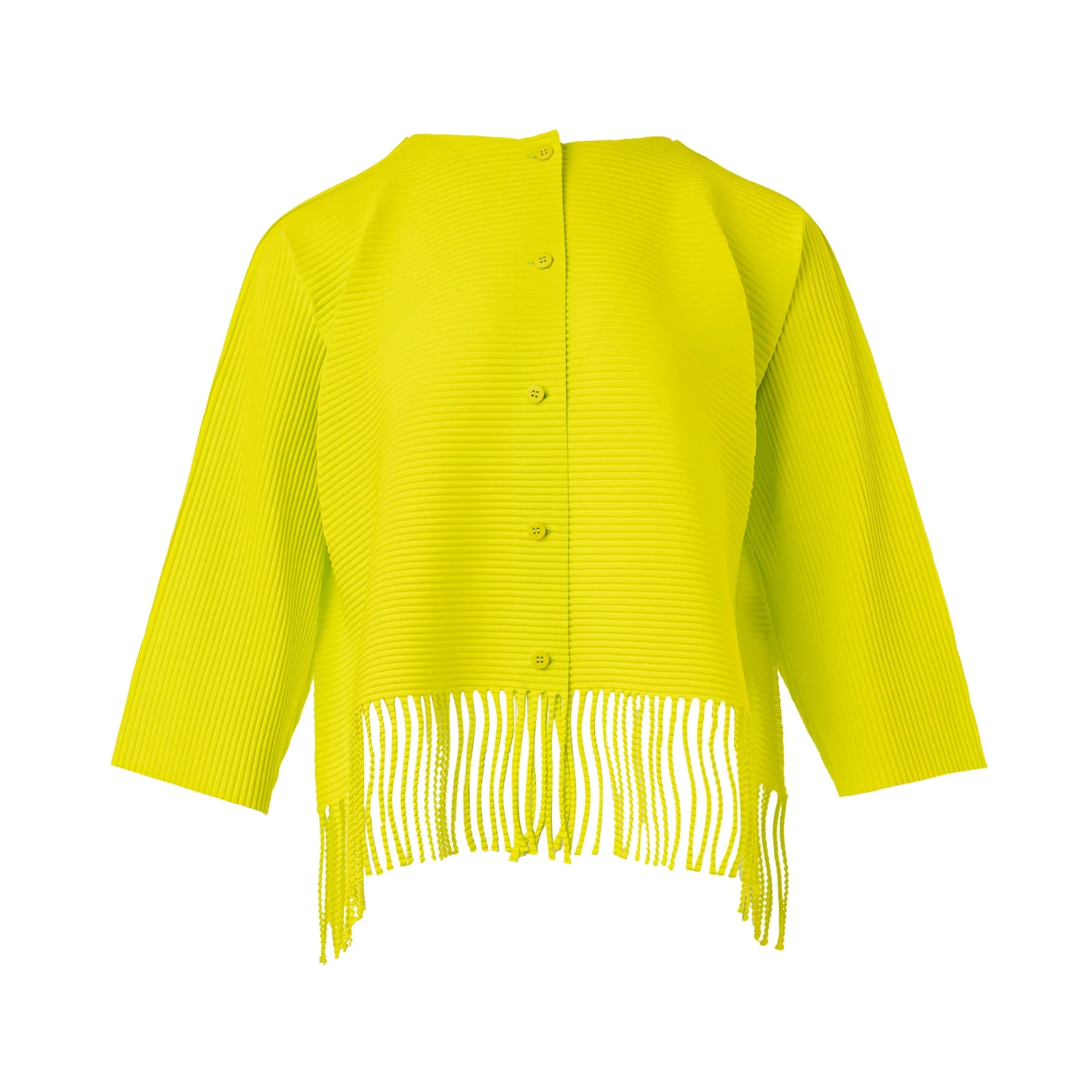 Fringe Pleats Cardigan