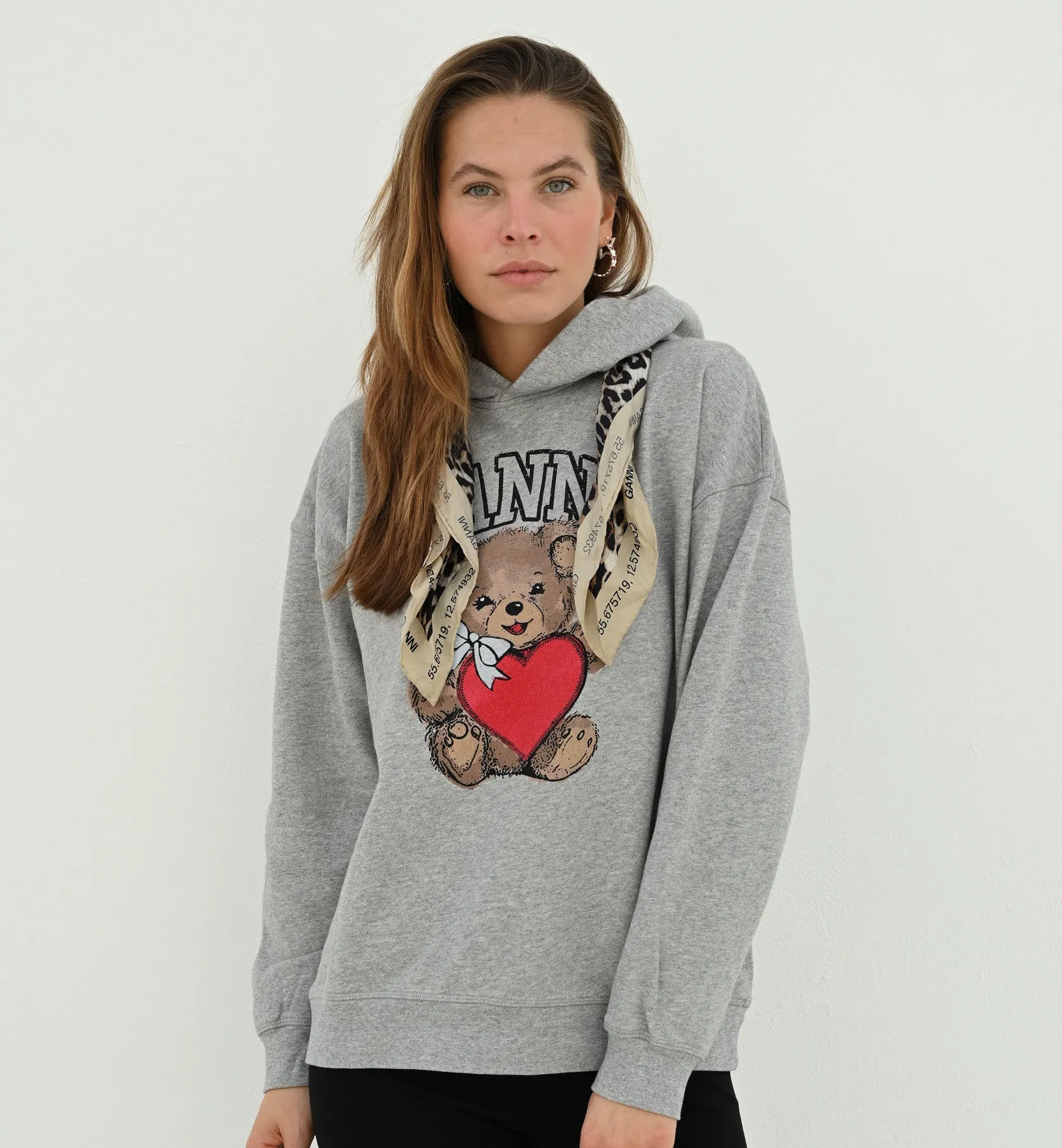 GANNI Isoli Bear Hoodie