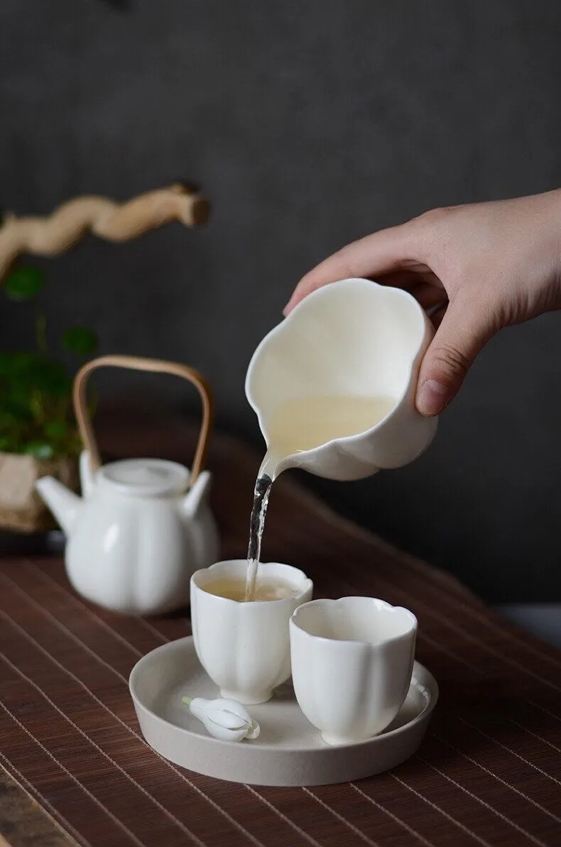 Gohobi Handmade White Gloss Tea Cup