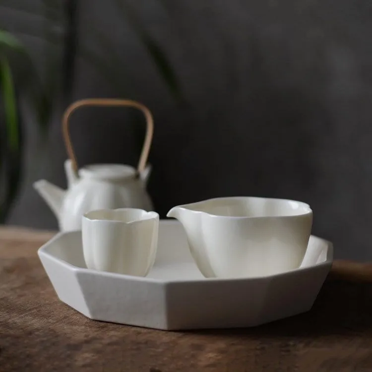 Gohobi Handmade White Gloss Tea Cup