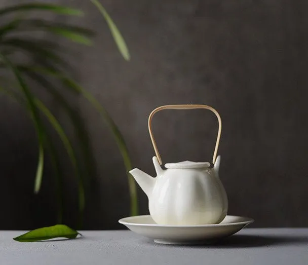 Gohobi Handmade White Gloss Tea Cup